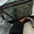 thumbnail image 2 of Bolso Cintura para Mujer Ropa Algodón Acolchada Informal A La Bolso Pecho 1233 Verde, 2 of 9