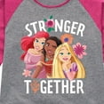 thumbnail image 3 of Disney Princess - Stronger Together Group - Toddler And Youth Girls Raglan Graphic T-Shirt, 3 of 5