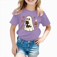 thumbnail image 2 of CAUYDY Kid Girl Boy Halloween Shirts Graphic T-Shirt Funny Spooky Season Outfit Fall Short Sleeve Tees Tops,13-14 Y, 2 of 7