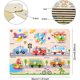 thumbnail image 2 of Wooden Peg Puzzles for Kids 2 3 Year Olds | Educational Toddler Jigsaws for Girls Boys Gifts (Vehicles), 2 of 5