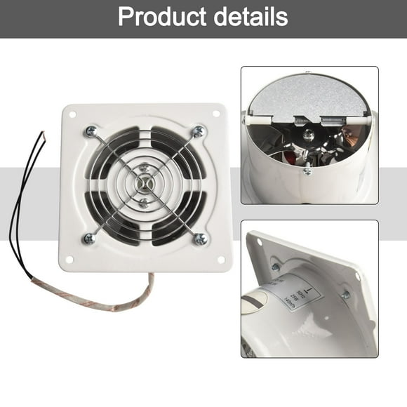 4Inch Bathroom Ventilation Fan Air Vent Exhaust Fan Toilet Bath Kitchen 25W