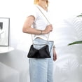 thumbnail image 4 of Bolso Hobo Clutch Monedero Mujer Satén Con Cadena Color Sólido Satchel, 4 of 9