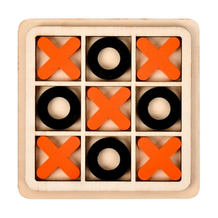 Tic Tac Toe Game 5.8 X5.8 Wooden Tic-Tac-Toe Board Game Tic Tac Toe Family Game Children s Tic Tac Toe Game Birthday Party Favors Birthday Goody Bag Stuffers Classroom Prizes