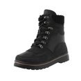 thumbnail image 1 of NECHOLOGY Botas Mujer Adulto Femenino Zapatos Botines de mujer Botas con cordones elásticos y puntera redonda de de color sólido a la moda para mujer (Black, 8), 1 of 7