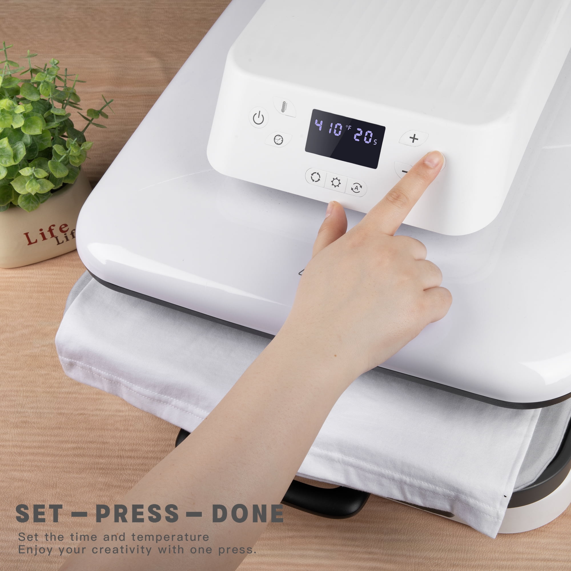 LOKLiK by HTVRONT 1500W 15"x15" Automatic Heat Press Machine for Transfer Vinyl & Sublimation Project