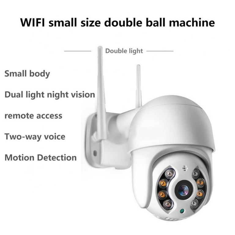 Pan Tilt Outdoor Security Camera,1080P Home WiFi IP Camera, Pan