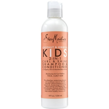 Shea Moisture Coconut & Hibiscus Kids 2-In-1 Curl & Shine Shampoo & Conditioner 8 fl OZ