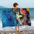 thumbnail image 2 of ZhuoLiL Beach Towels for Girls 150x75cm Benthos Print Warm Blanket Pet Blanket Children Shawl Beach Towel Gifts For Family And Friend, 2 of 9