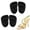 Black*2pairs, variant on Metatarsal Pads for Women Ball of Foot Cushions Soft Shoe Inserts for High Heels