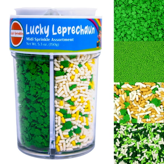 Mystic Sprinkles Lucky Leprechaun Midi Sprinkle Assortment 5.3oz