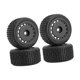 thumbnail image 4 of 4x Llantas RC Neumáticos Ruedas Repuestos Caucho Profesional DIY Modificado Reemplazo Negro, 4 of 9