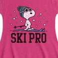 thumbnail image 3 of Peanuts - Snoopy Ski Pro - Toddler And Youth Girls Fit And Flare Dress, 3 of 6