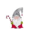 thumbnail image 3 of Pinto, Patricia 20x20 Black Modern Framed Museum Art Print Titled - Christmas Santa Gnome, 3 of 5
