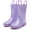 Purple, variant on Kids Glitter Rain Boots | Waterproof,Easy-on handles,Lightweight,Non-Slip sole,Rain puddle outdoor play,Girls Boys Toddler