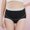 Black, variant on Women's Over The Bump Maternity Briefs Solid Color Cotton Plus Size High Waist Belly Support Soft Underwear Women All Trimesters