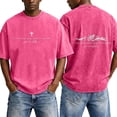 thumbnail image 2 of Mens Christian Graphic Shirts - 'So Will I' Faith Cross Vintage Washed Oversized Tshirts Religious Back Print Tops Casual Streetwear Summer Clothes, 2 of 7