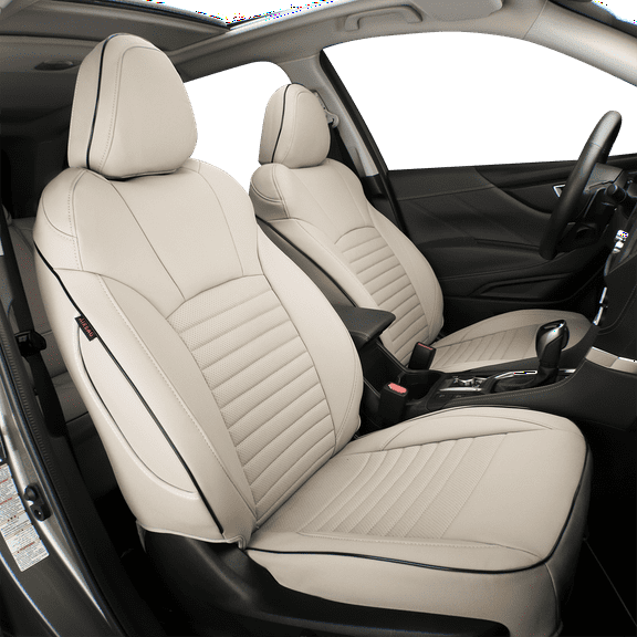 EKR Custom Fit CX-5 Car Seat Covers for 2013 2014 2015 2016 Mazda CX-5 Sport Leatherette Auto Seat Covers Full Set(Beige)