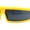 Yellow - Black, variant on Robotic Futurism Streamline Wrap Arm Rectangular Plastic Sunglasses All Black