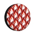 thumbnail image 1 of Fotbe Fire Symbols Funda de Llanta de Repuesto con Estampado, Engrosada, Ajuste Universal para Jeep, Remolque, RV, SUV, Camión-16 inch, 1 of 6