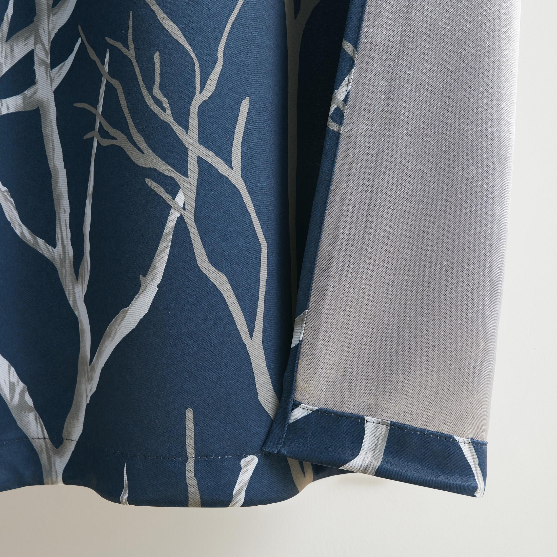 VCNY Home Kingdom Blue Branch Grommet Blackout Curtain, 40" x 63"
