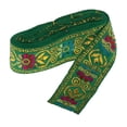 thumbnail image 1 of Bewildely Rollo de cinta Jacquard de costura de estilo nacional, decoración para manualidades, verde hierba Tela de costura y artesanía Pasto verde 45 mm x 7 m, 1 of 1