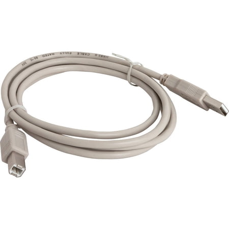 Compucessory USB 2.0 A-B Printer Cables - 6 ft USB Data Transfer Cable - First End: 1 x Type A Male USB - Second End: 1 x Type B Male USB - Gray - 1 Each price history on PriceWatchPro