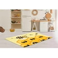 thumbnail image 3 of Nursery Rug, Yellow Rug, Home Decor, Bee Rug, Housewarming Gift, Children Room Rug, Kids Room Rugs, Easy To Clean Rug, Machine Washable Rug, 2.3'x3.3' - 70x110 cm, 3 of 8