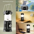 thumbnail image 4 of 4-Pack Collapsible Solar Camping Lanterns - USB Rechargeable LED Flashlights for Emergency Power Outages, Hurricane Supplies & Outdoor Adventures (Waterproof, 360° Light, Portable Survival Kit)", 4 of 8