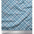 thumbnail image 1 of Soimoi Cotton Voile Fabric Diagonal Check Print Sewing Fabric Yard 42 Inch Wide, 1 of 5