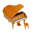 thumbnail image 3 of Music Box, Wooden Piano Music Box Clear Sound Elegant Wood Simple Operation For Kids Friends Gift ANGGREK No, 3 of 7