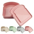 thumbnail image 6 of Sandwich Containers,Sandwich Box Food Storage Toast Shape Holder Plastic for Lunch,Sandwich Keeper for Adults Prep Microwave Safe,2 L Food Grade Storage Sandwich Containers,5"x1.2"x5", 6 of 6