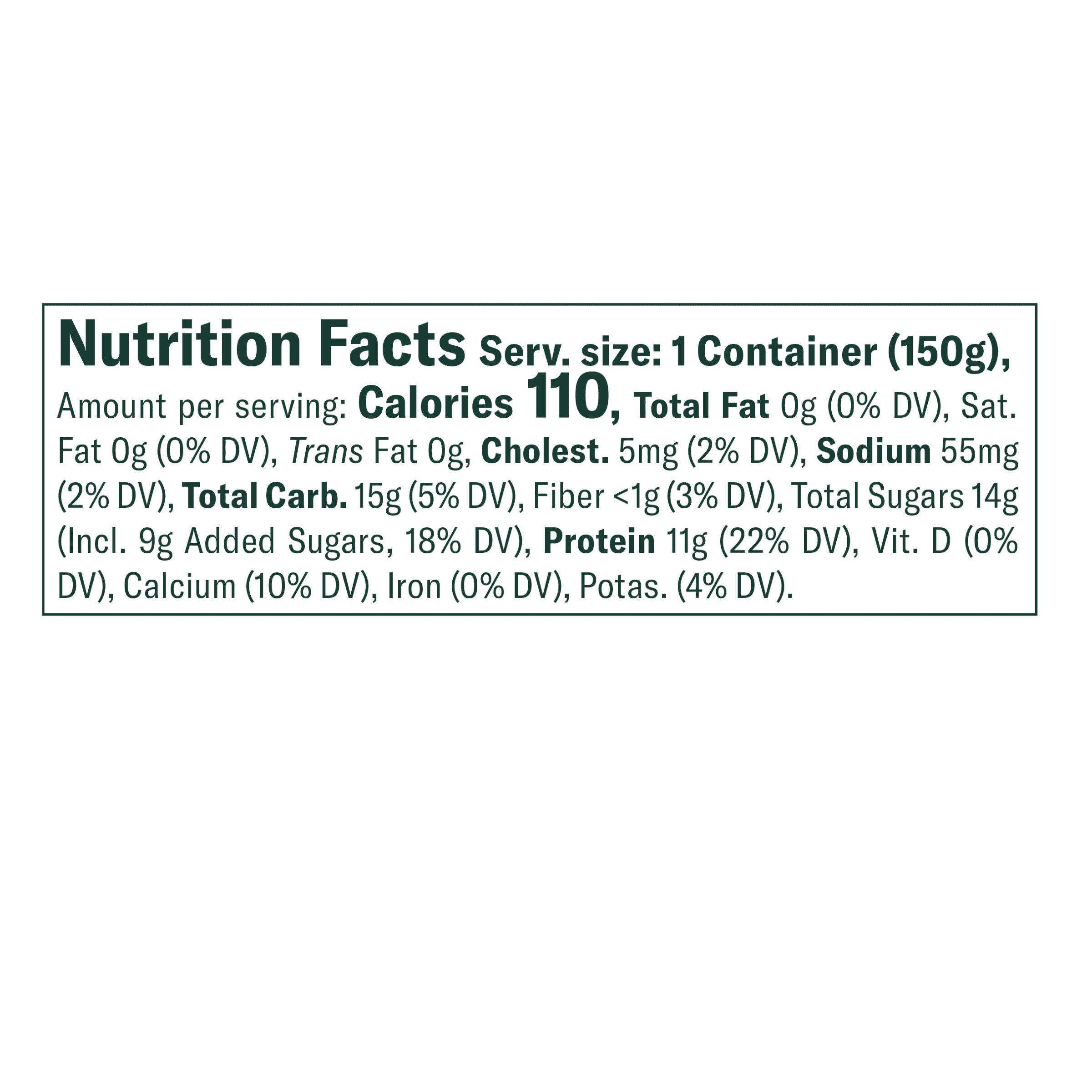 Chobani Non-Fat Greek Yogurt Strawberry on The Bottom 5.3 oz. Cup