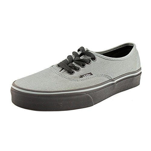 vans authentic white with black sole