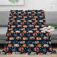 thumbnail image 3 of AURORA TRADE Bright Color Cozy Touch Anti-Fade Rectangle Flannel Blanket Bedroom Living Room Bus Pattern Series Double Layer Blanket Travel Supplies, 3 of 8