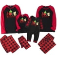 thumbnail image 1 of Conjuntos de pijamas navideños familiares a juego Grinch 2024, pijama de Grinch con parte superior y pantalones de pijama a cuadros, pijama de Grinch para niños y adultos para la familia, 18 Meses, 1 of 4
