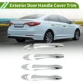 thumbnail image 2 of Cubierta de manija de puerta exterior para Hyundai Sonata 2011-2015 tono plateado ABS 1 juego, 2 of 7