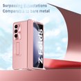 thumbnail image 7 of Dteck for Samsung Galaxy Z Fold 5 Case Hinge Coverage Protective with Kickstand Screen Protector Hard PC Magnetic Plating All-Inclusive Shockproof Cover for Z Fold 5 5G 2023,Rosegold, 7 of 7