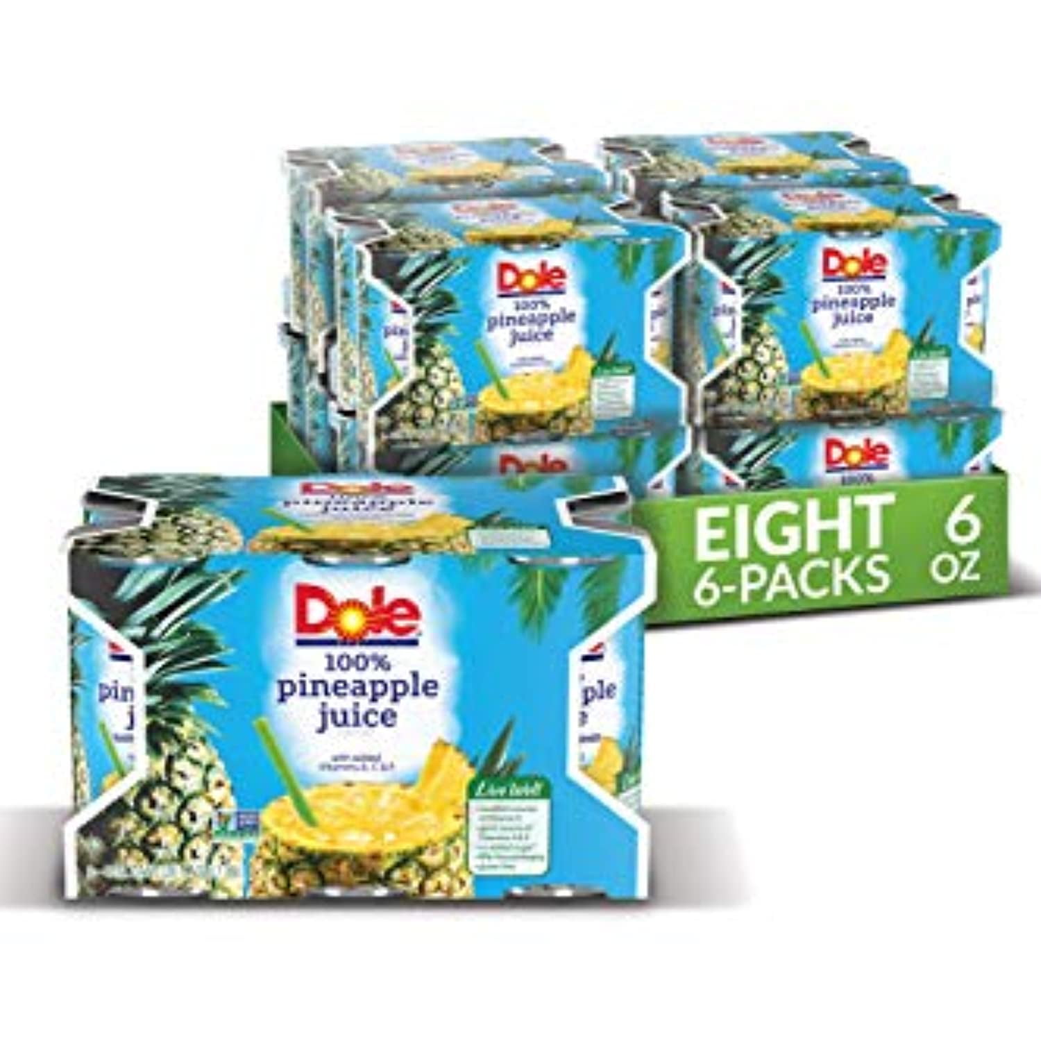 Dole Pineapple Juice, 100 Fruit Juice With Added Vitamin C, 6 Fl Oz