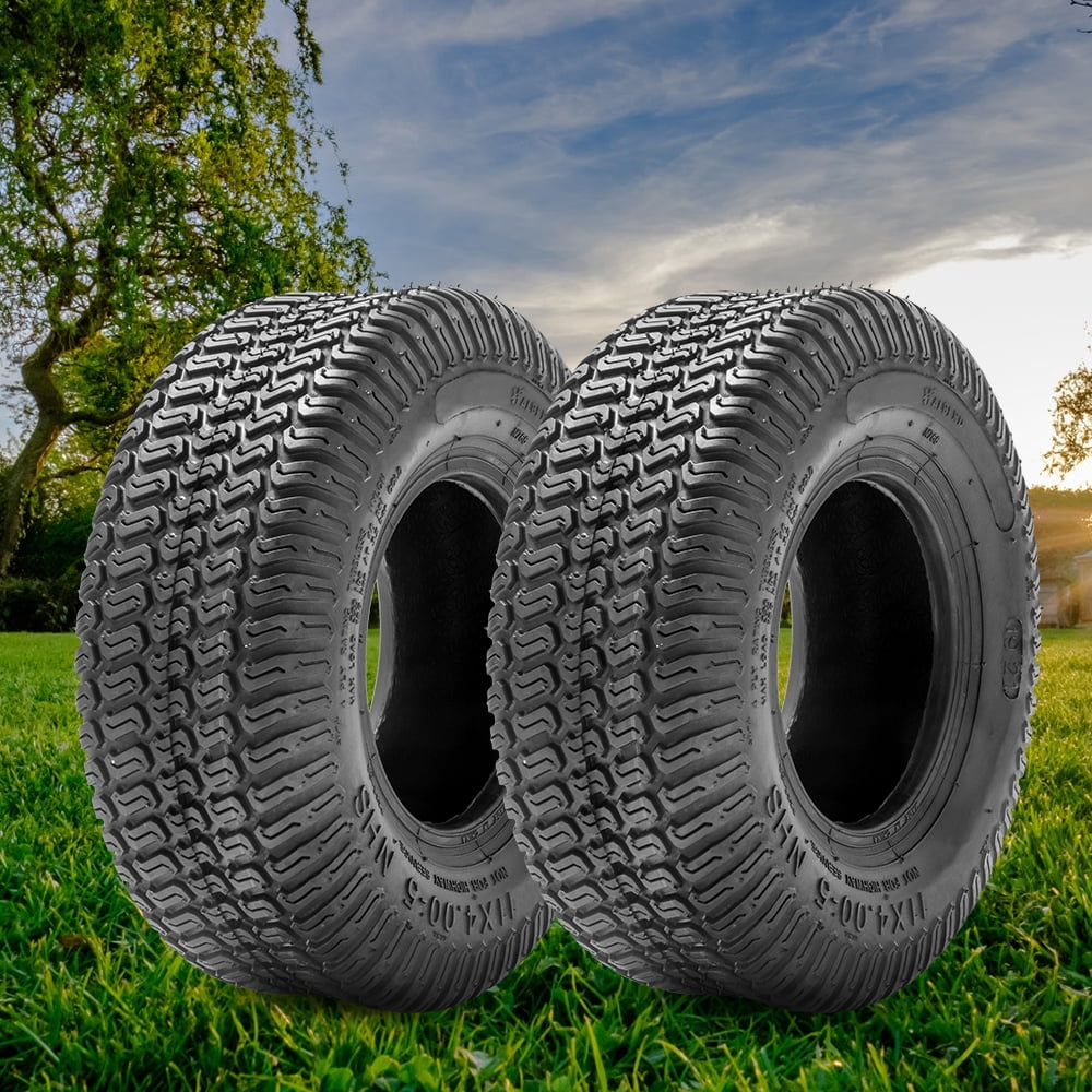 2) OTR 15x6.00-6 Turf Saver Tires 4 Ply For Lawn Garden Tractor