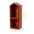thumbnail image 2 of FONWILYO Jewelry Display Shelf Storage Organizer Light Brown Wood 1Pcs, 2 of 8