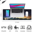 thumbnail image 5 of Trees and Mountains Under the Starry Sky&nbsp;mouse Padswaterproofwashable&nbsp;for Office Home Work GamingmousepadsRubber Base Mousepad with Stitched Edges 31.5x11.8inches, 5 of 7