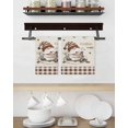 thumbnail image 3 of Coffee Gnomes Kitchen Dish Towels for Drying Dishes Set of 3, Farmhouse Brown Plaid Teacup Beans Waffle Weave Microfiber Hand Tea Bathroom Towels Quick Dry & Absorbent Towel 15.7x23.6, 3 of 7