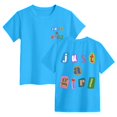 thumbnail image 3 of Gubotare Shirts for Girls Girls' T Shirts Kids' Summer Short Sleeve Fashion Tops Tees (Sky Blue,Size 9-10 Years), 3 of 6