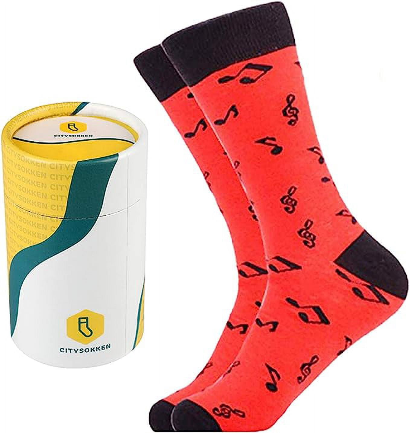 Funky Jazzy Dress Crew Socks For Both Men and Women 4 Pack