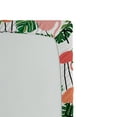 thumbnail image 2 of Ambesonne Tropical Fitted Sheet, Hipster Flamingo Monstera, Twin Size, Salmon Pink, 2 of 2