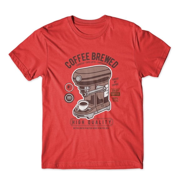 Mighty Circus Coffee Brewed T-Shirt 100% Cotton Premium Tee NEW - Red, Tripple Extra Large