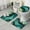Teal And Gold, variant on Teal and Gold Marble Flow Lines Pattern Bathroom Rugs Sets 3 Piece,Toilet Cover Set,Absorbent Non Slip Bathroom Mats Sets with U-Shaped Contour Rug Toilet Rug Set