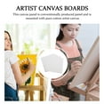 thumbnail image 3 of NIYANGLE 4Pcs Artist Panel Board Cotton Canvas Canvas Panel Boards White Art Creation for Hobby Projects, 3 of 5