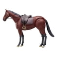 thumbnail image 4 of Estatuilla de animales en miniatura, estatuilla de caballo realista, decoración del hogar, diseño de mesa de arena de caballo simulado, decoración de , marrón Hugo Figura Caballo, 4 of 10