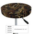 thumbnail image 4 of Lsque Sea Turtle With Ocean Pattern Round Bar chair cushion covers Velvet Fabric Premium Comfort Protects from Scratches and Stains for 14-17 Inch Chair-14 inch, 4 of 7